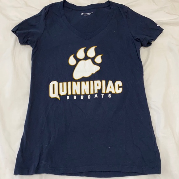 Champion Quinnipiac Bobcats V Neck Tshirt - Picture 1 of 4